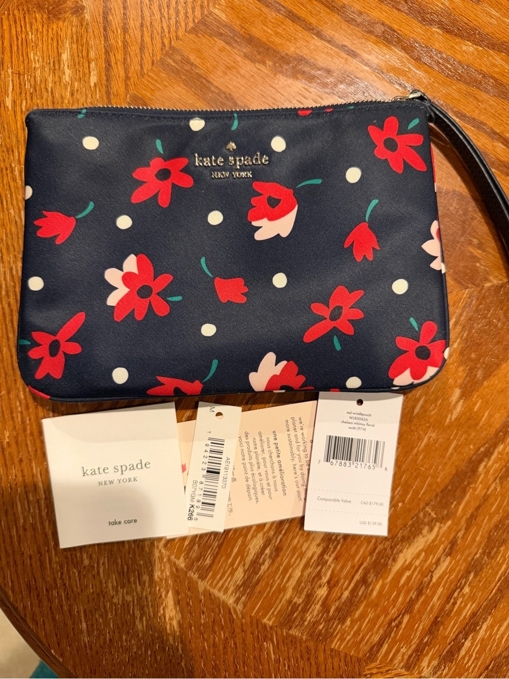 Kate Spade Chelsea Whimsy Floral Medium Wristlet